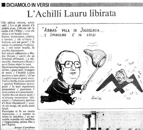 Spadolini - Giornale di Sicilia - Vignette - Sergio Figuccia
