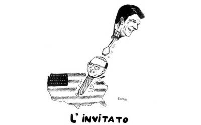 Craxi e Reagan - Sorvolando - Vignette - Sergio Figuccia