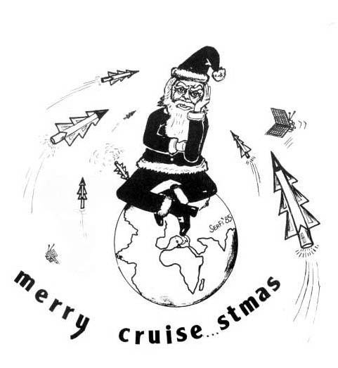 Missili Cruise a Natale - Giornale di Sicilia - Vignette - Sergio Figuccia